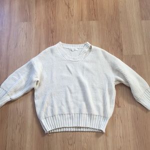 Cream Loose Fit Sweater